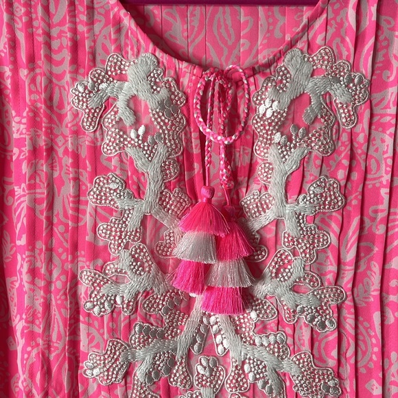 NWOT Lilly Pulitzer Marilina Tunic Top in Havana Pink Clawdia, Size Large. - Picture 3 of 12